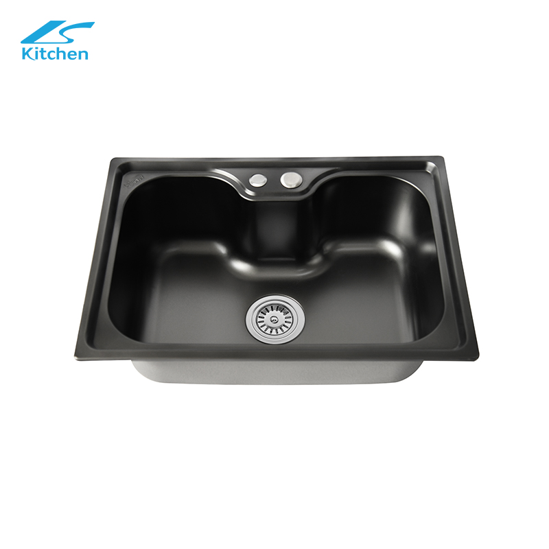 K fregadero de cocina 304 square kitchen nano sink single double sink handmade nano stainless steel black sink