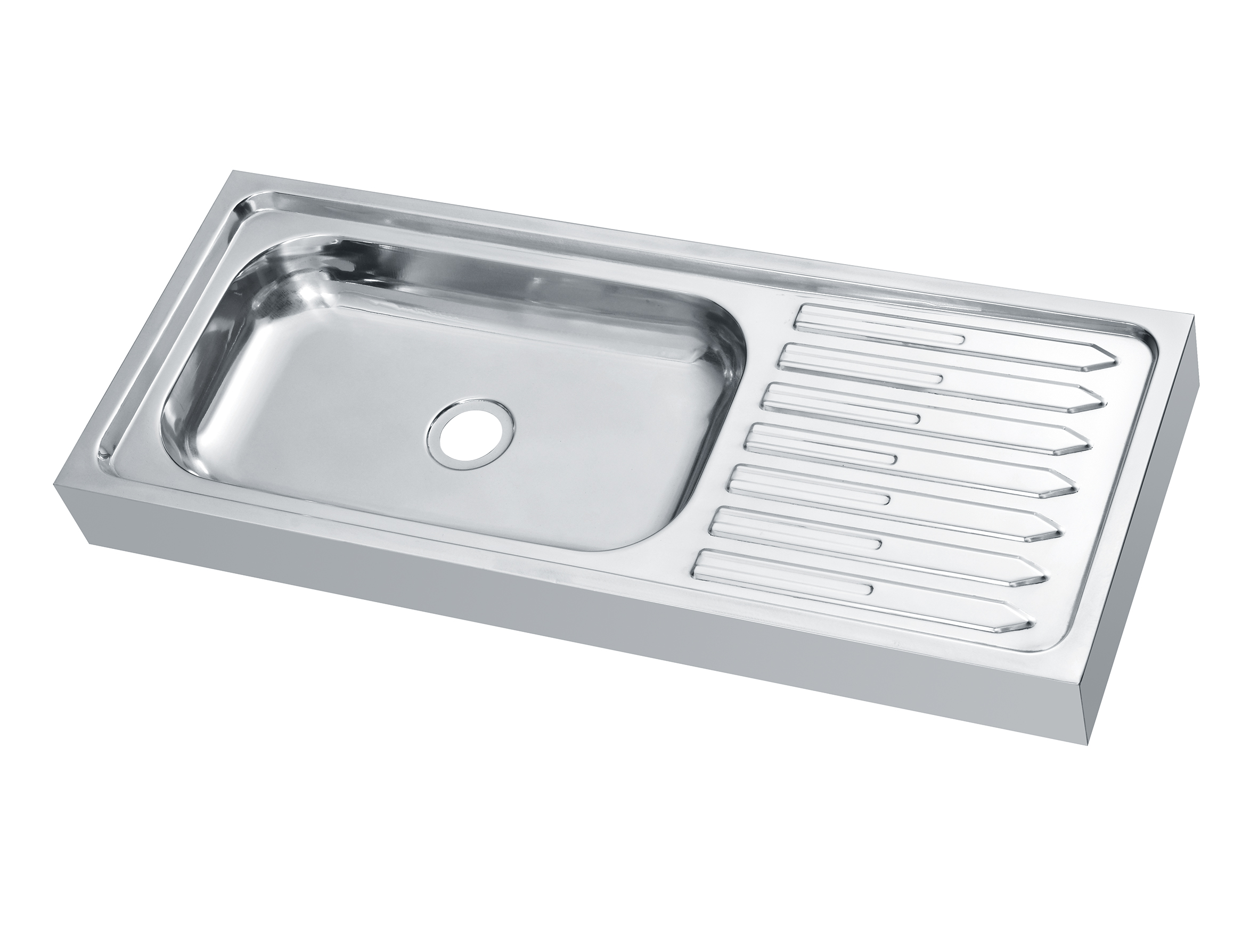 LS-7029 Pabrika na presyo Stainless Steel Single Bowl Kitchen Basin With Plate Kitchen Sink evier de cuisine