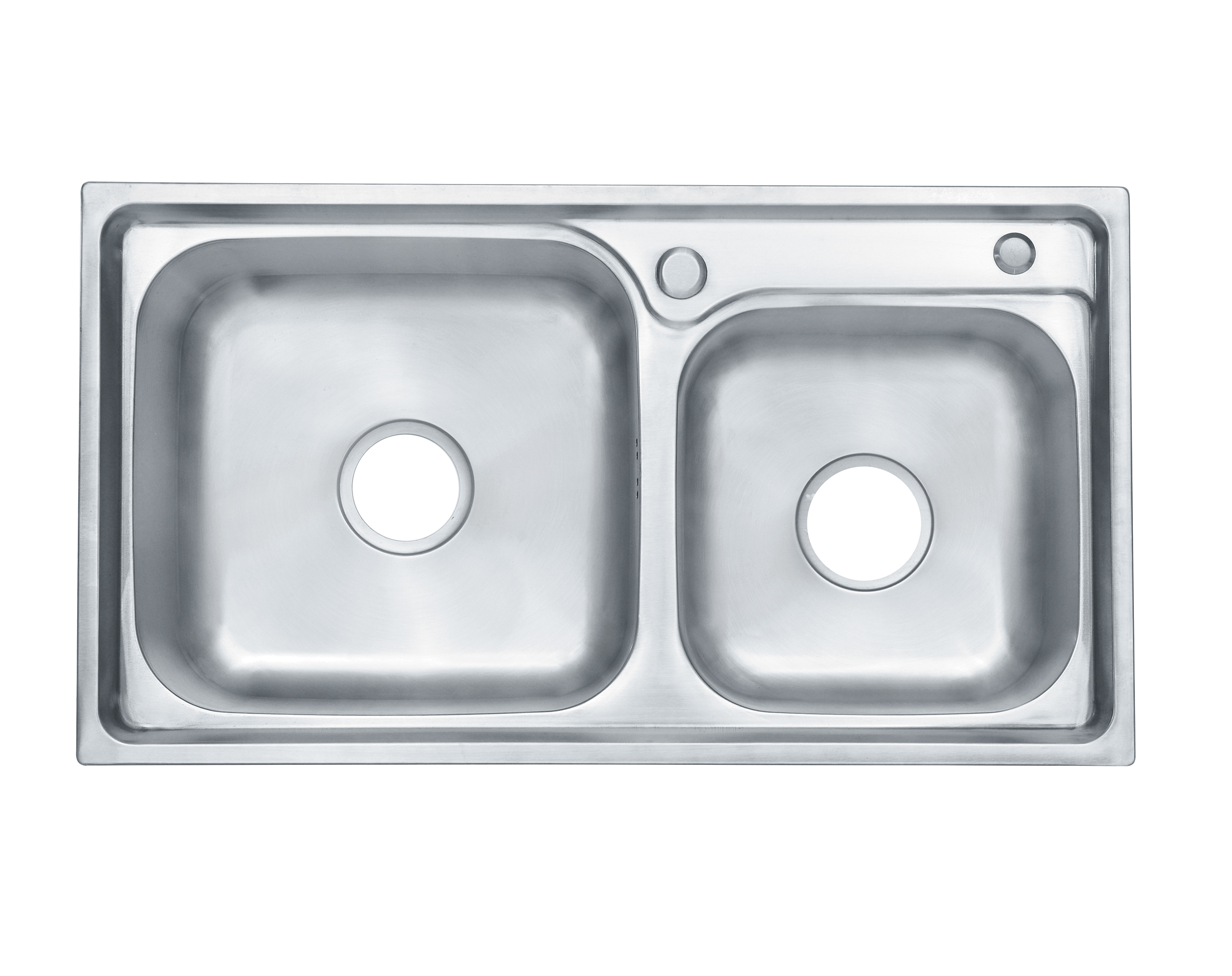 LS-7540D China Factory Presyo Hindi kinakalawang na Asero Kusina double bowl square Sink 