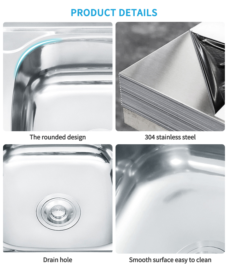 LS-12046B Ang mga modernong accessory ay undermount ang malalaking 304 double bowl basin sink