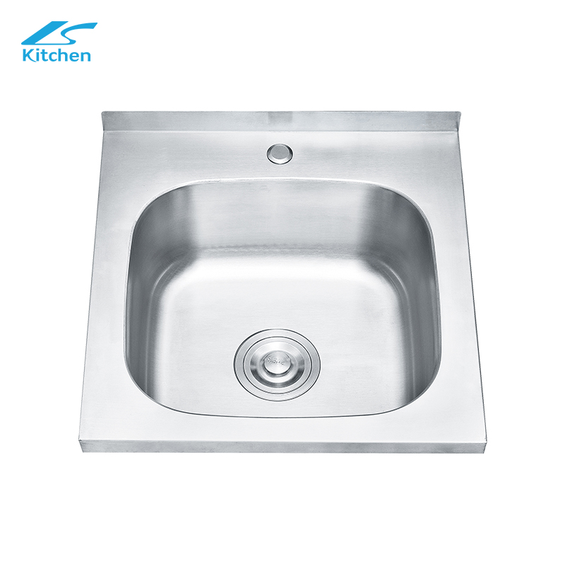 18.1 inch Single kitchen sink na may Plate Basin