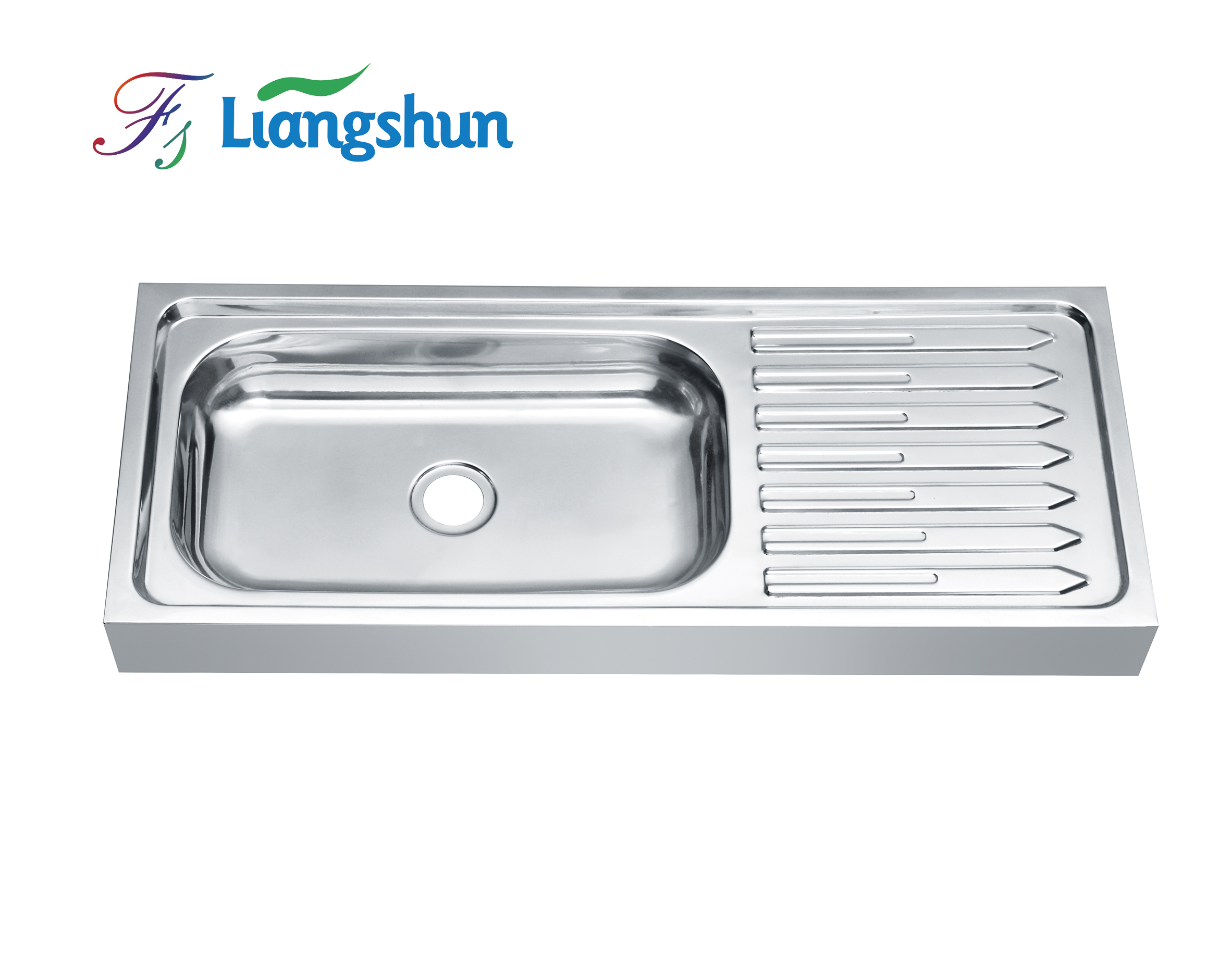 LS-7029 Pabrika na presyo Stainless Steel Single Bowl Kitchen Basin With Plate Kitchen Sink evier de cuisine