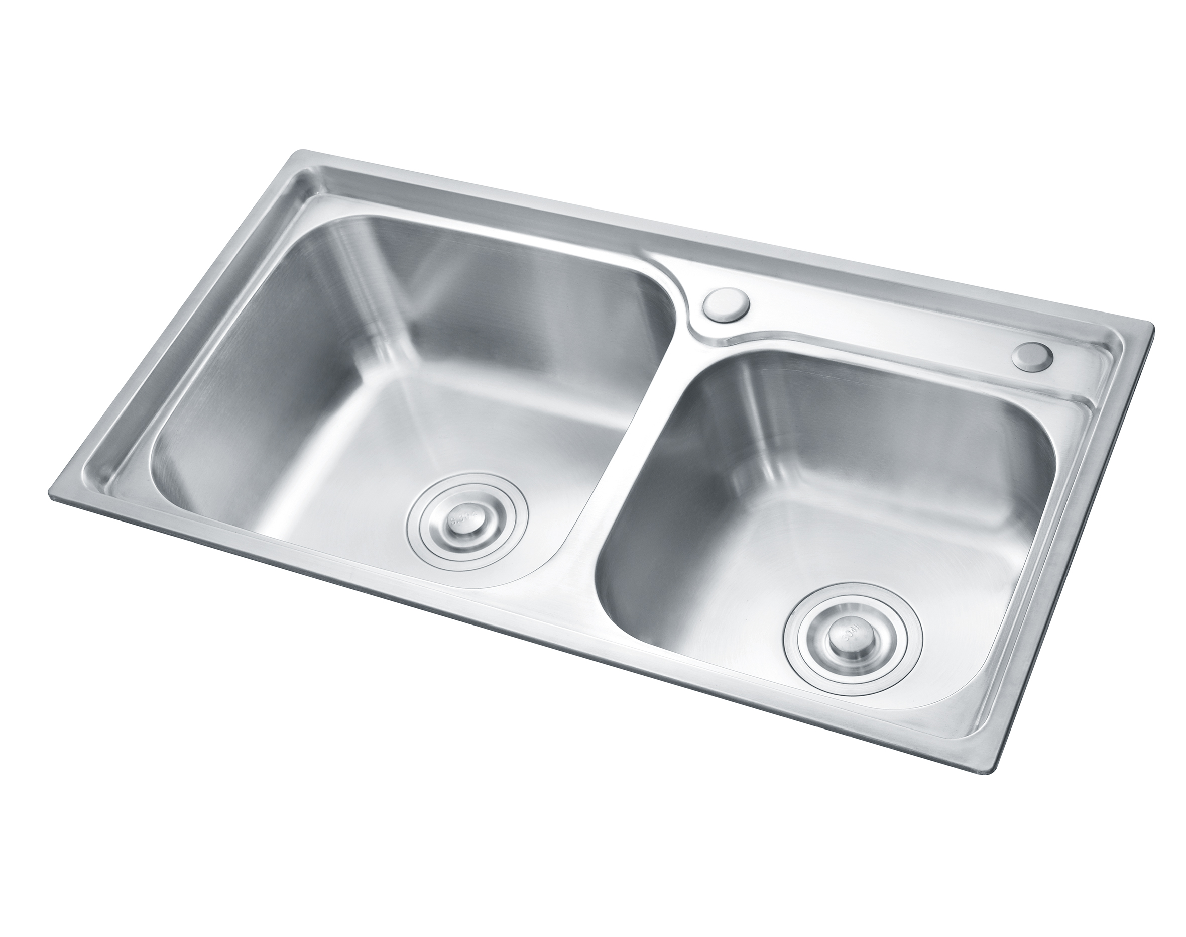 LS-7540D China Factory Presyo Hindi kinakalawang na Asero Kusina double bowl square Sink 