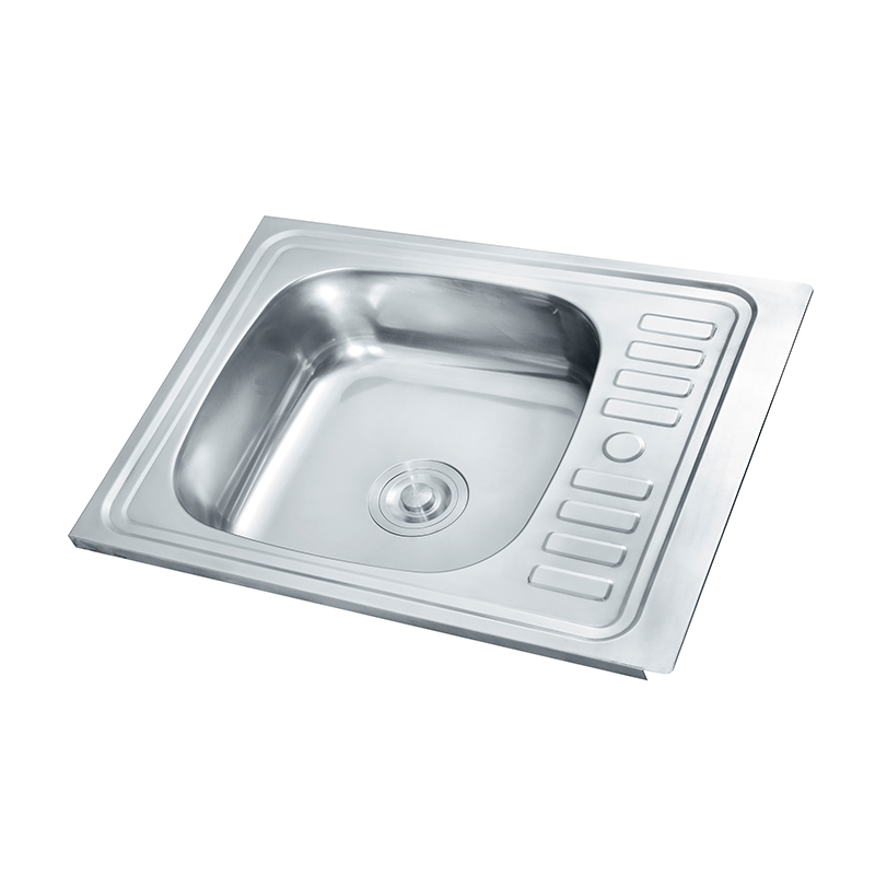 Hindi kinakalawang na Asero Karaniwang Laki ng Kitchen Sink na may Drainboard