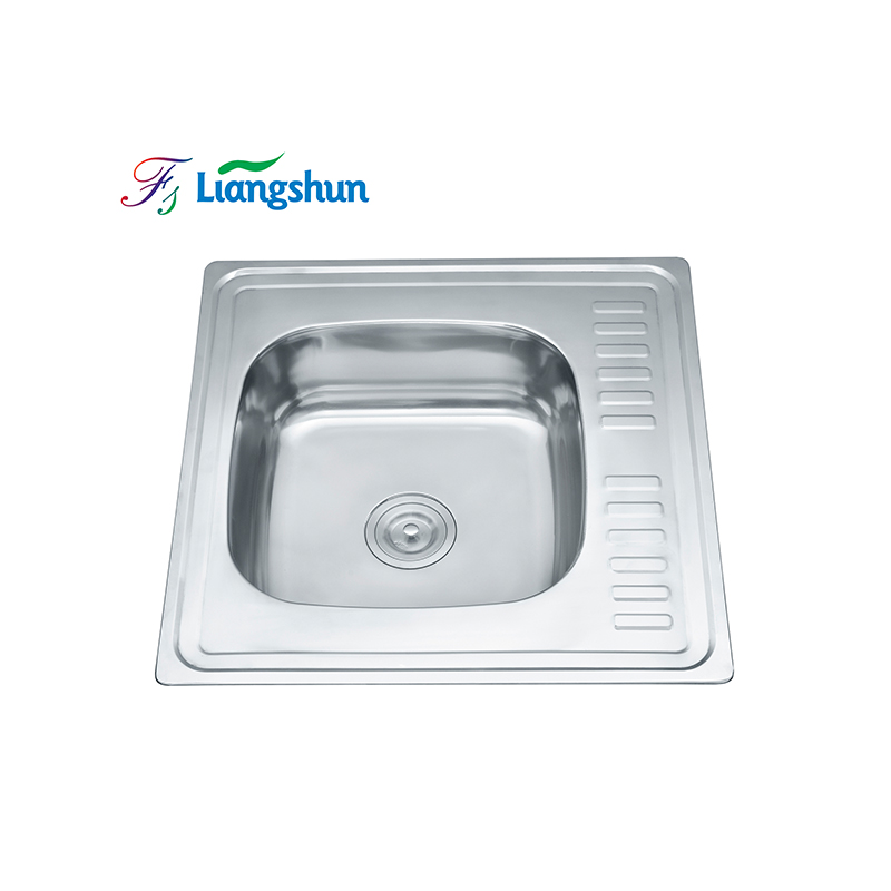 LS-6060 Stainless Steel Standard Size Kitchen Sink na may Drainboard