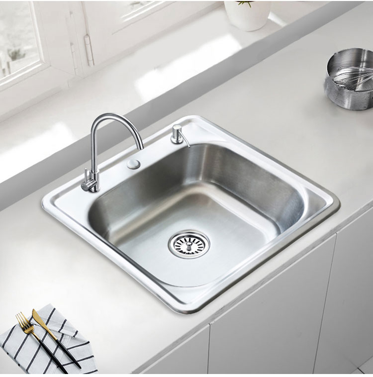 Pinakamabentang Single Bowl Kitchen Sink Stainless Steel Top Mount Sinks Kitchen