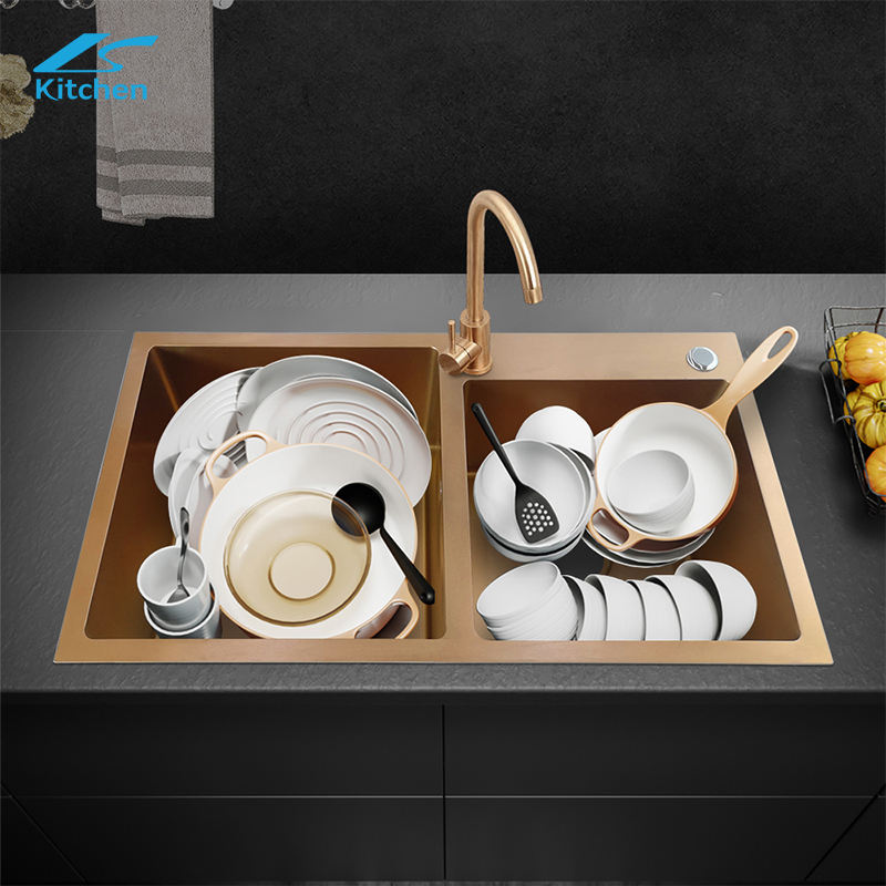 Matibay na Nano Titanium Plating Handmade Sink