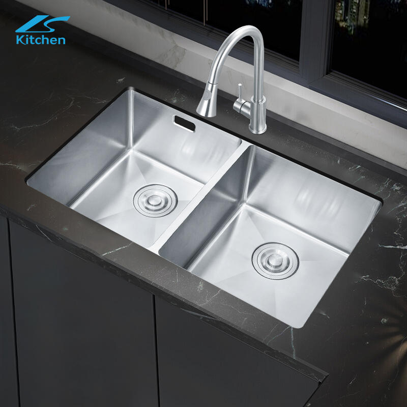 LS-7240HA Murang Factory Supply OEM ODM double Bowl 201 304 Stainless Steel Kitchen Sink